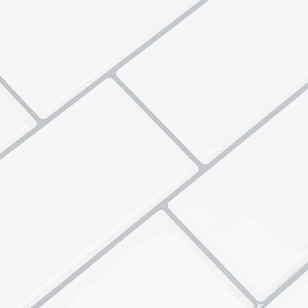 Metro plytelė 20 vnt. Balta pilka 29 x 21 cm