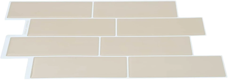 Metro plytelė 20 vnt. Smėlio 29 x 21 cm Poliuretanas ir PET