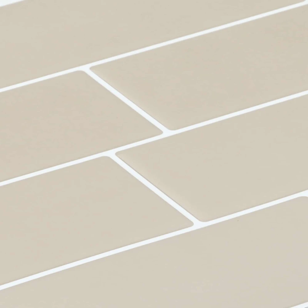 Metro plytelė 20 vnt. Smėlio 29 x 21 cm Poliuretanas ir PET