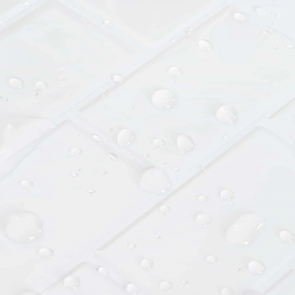 Metro plytelė 50 vnt. Balta 30 x 30 cm Poliuretanas ir PET