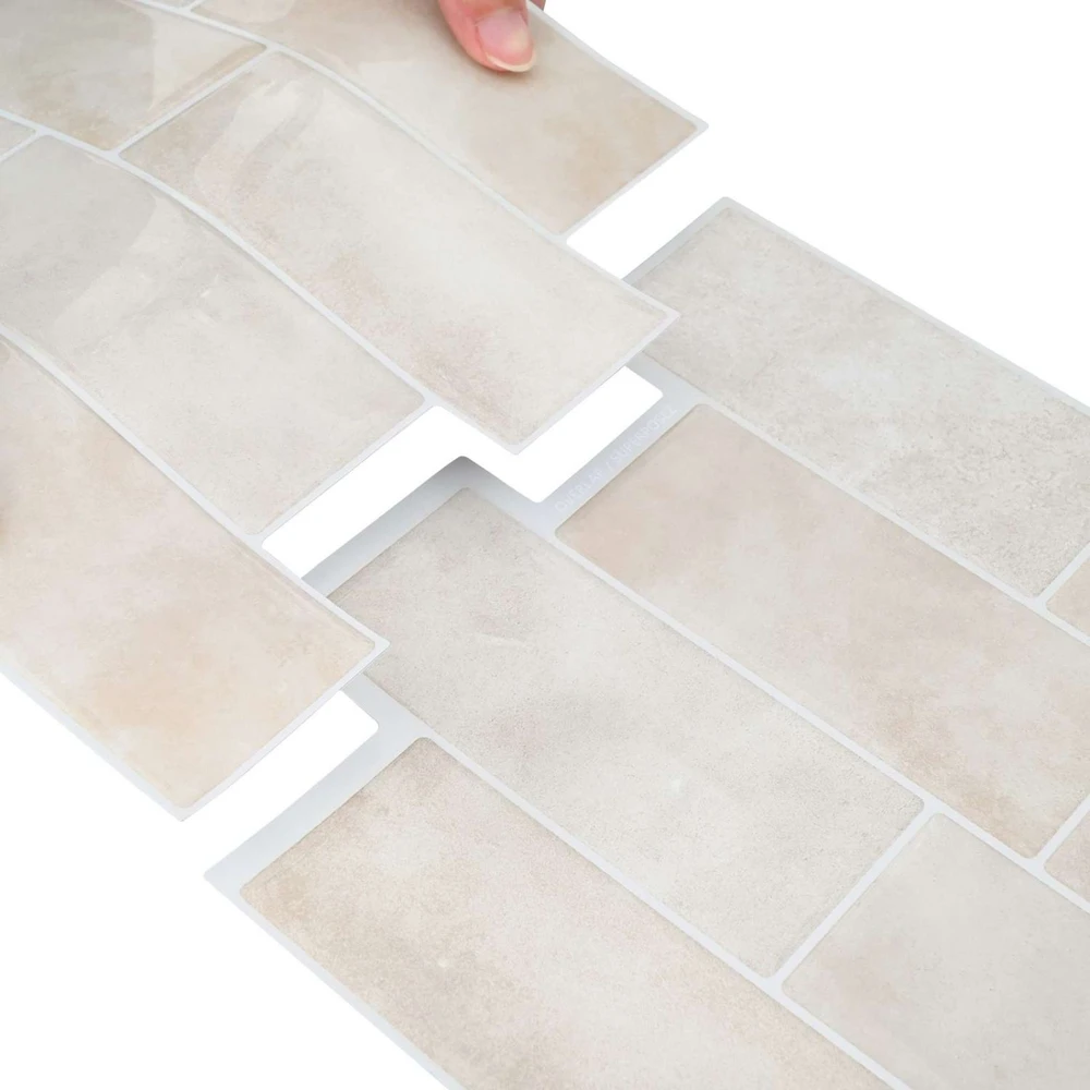 Metro plytelė 50 vnt. Šviesiai ruda marmuro 29 x 21 cm
