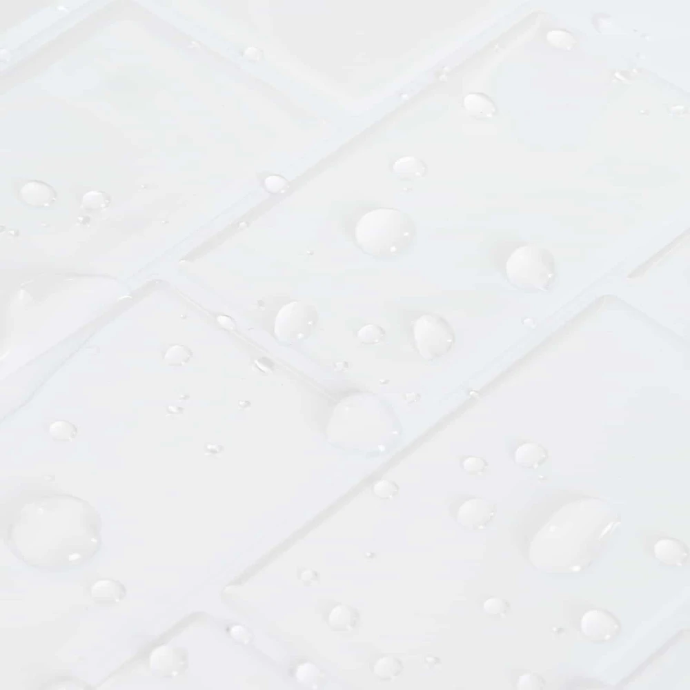 Metro plytelė 50 vnt. Balta 30 x 30 cm Poliuretanas ir PET