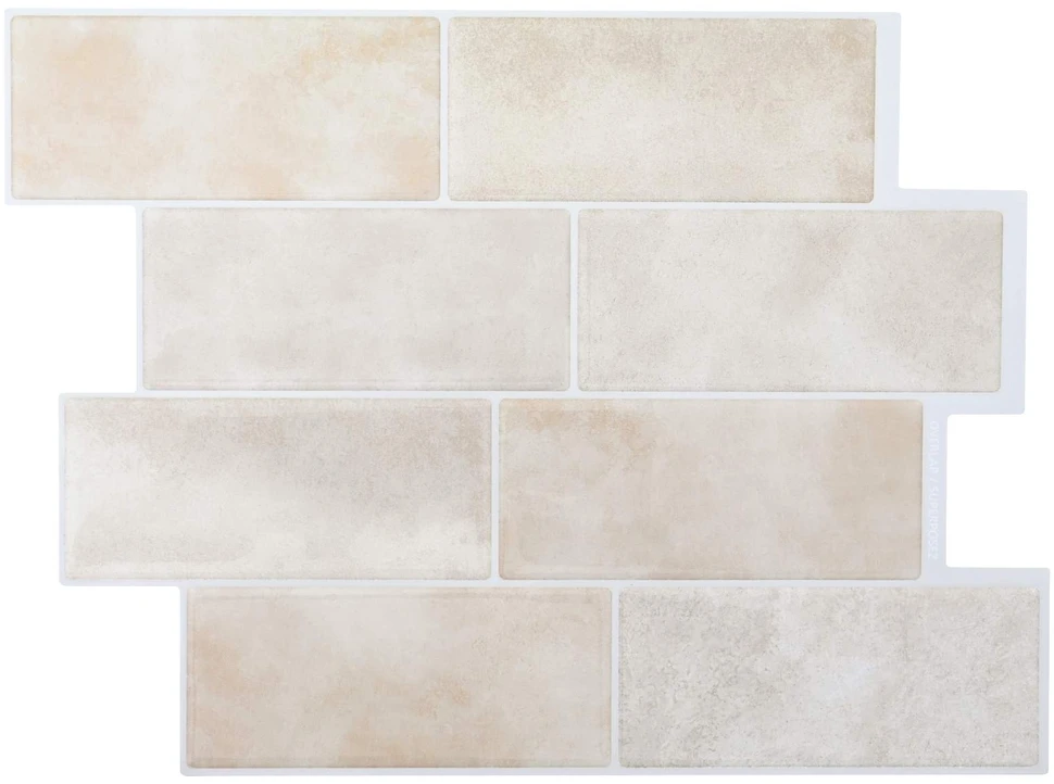 Metro plytelė 50 vnt. Šviesiai ruda marmuro 29 x 21 cm