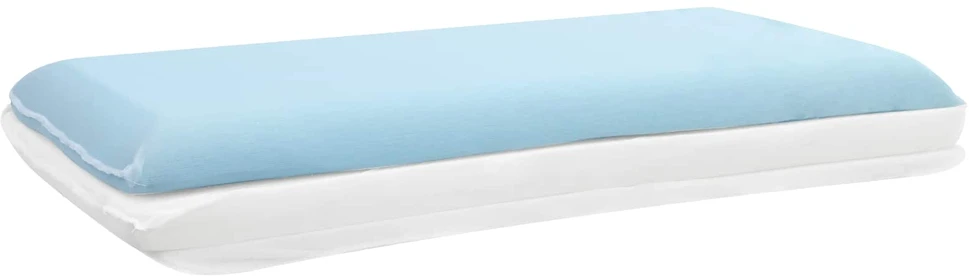 Miegamoji pagalvė 70 x 40 x 14 cm Vidutinis Gelio putos Balta