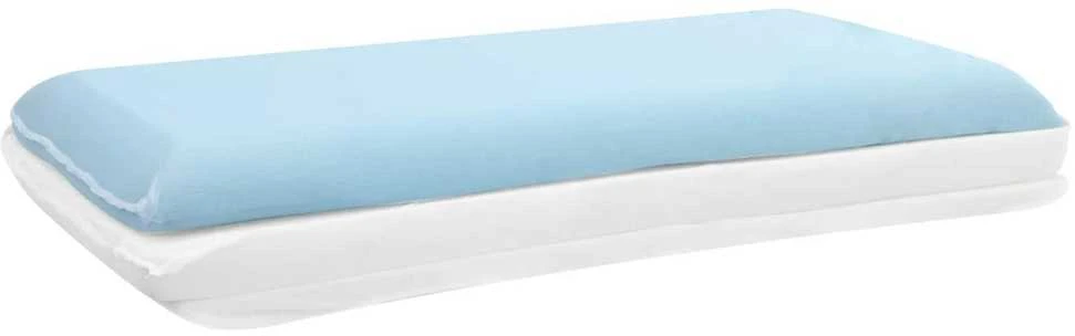 Miegamoji pagalvė 30 x 50 x 9 cm Vidutinis Gelio putos Balta
