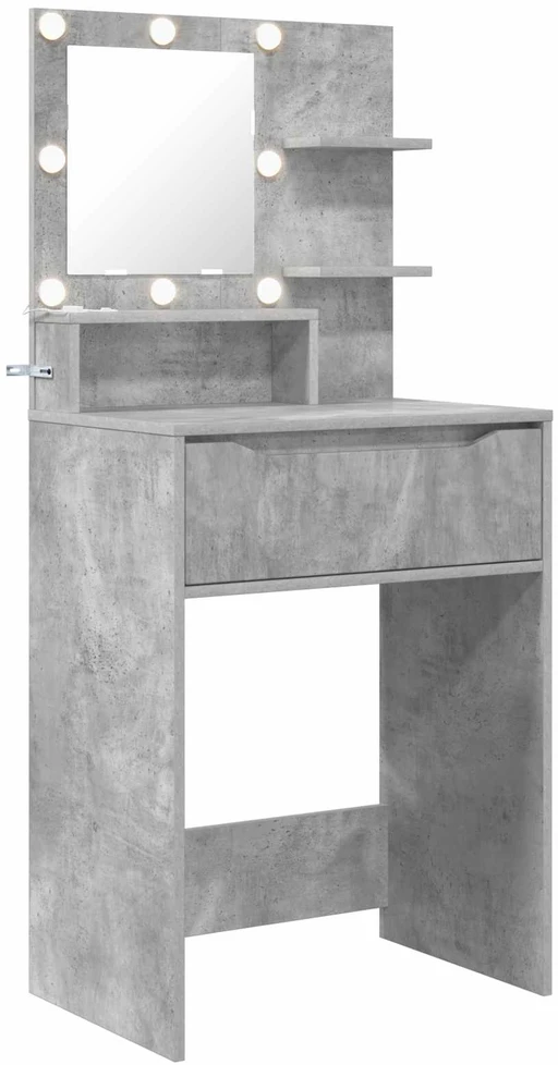 Miegamojo persirengimo stalai Betono pilka 80 x 39,6 x 135 cm