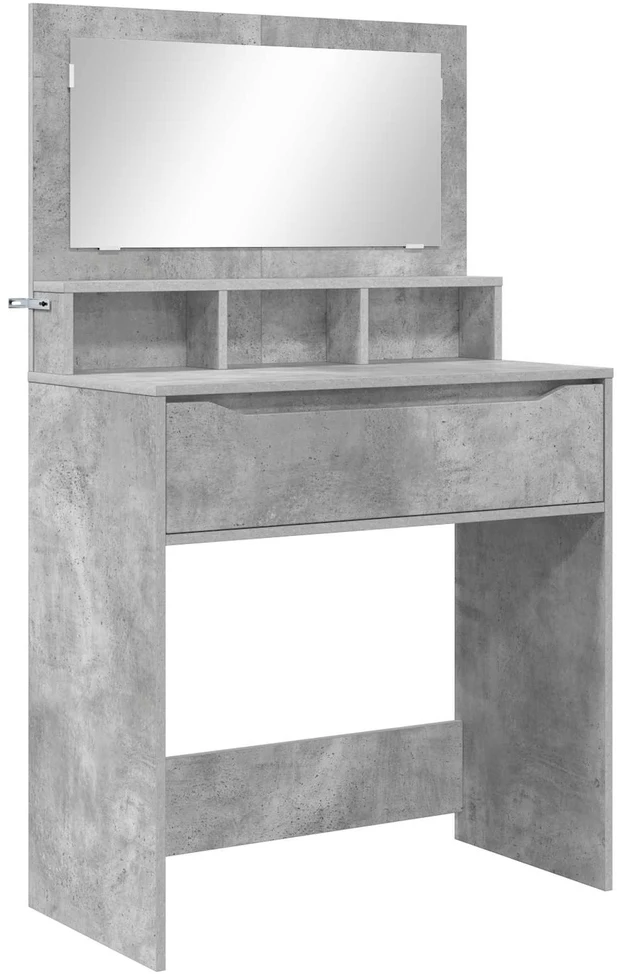 Miegamojo persirengimo stalai Betono pilka 80 x 39,6 x 135 cm