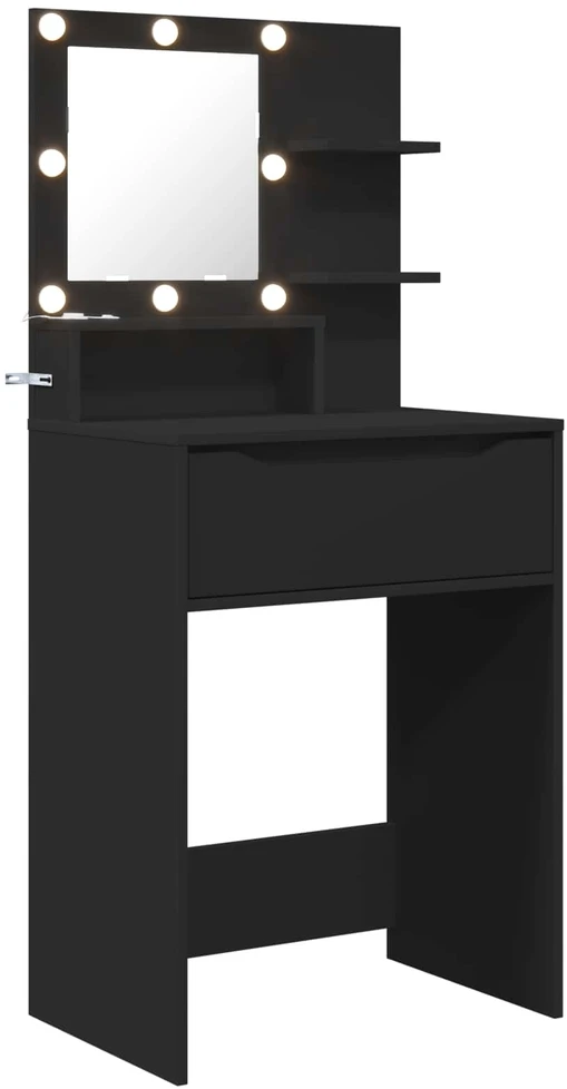 Miegamojo persirengimo stalai Juoda 80 x 39,6 x 135 cm