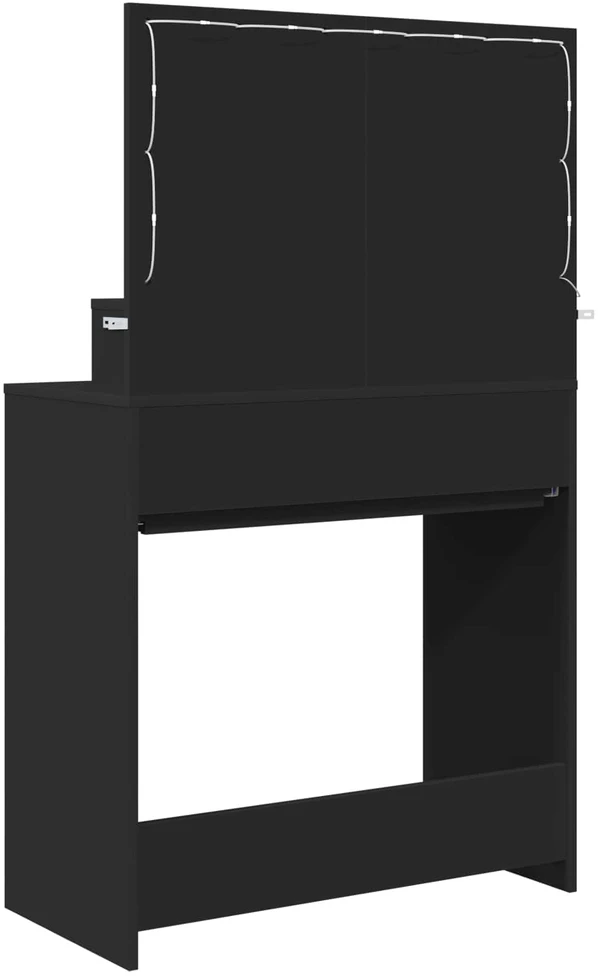 Miegamojo persirengimo stalai Juoda 80 x 39,6 x 135 cm