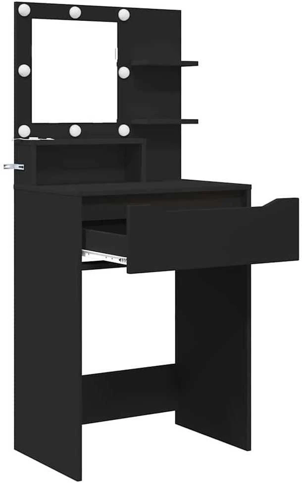 Miegamojo persirengimo stalai Juoda 80 x 39,6 x 135 cm