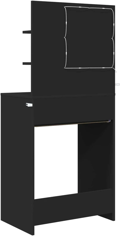 Miegamojo persirengimo stalai Juoda 80 x 39,6 x 135 cm