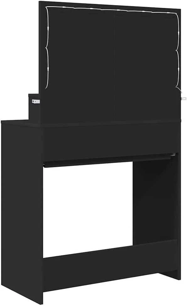 Miegamojo persirengimo stalai Juoda 80 x 39,6 x 135 cm