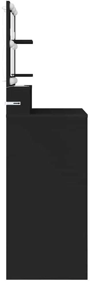 Miegamojo persirengimo stalai Juoda 80 x 39,6 x 135 cm