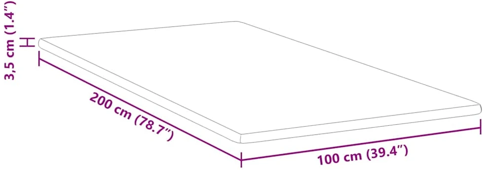 Miegamojo putų čiužinio užvalkalas 100 x 200 cm Thick Minkštas
