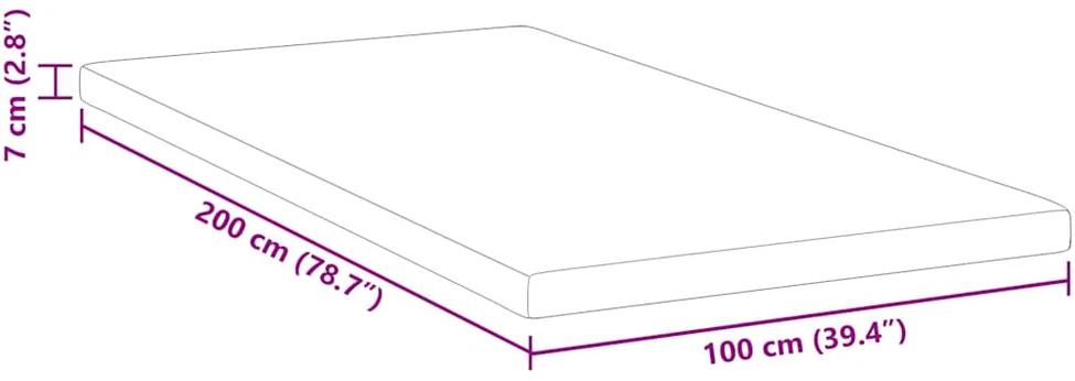 Miegamojo putų čiužinio užvalkalas 100 x 200 cm Thick Minkštas