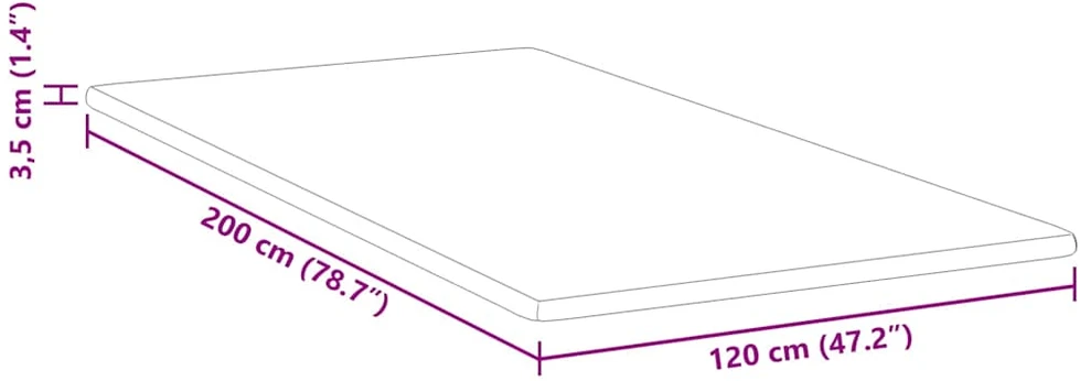 Miegamojo putų čiužinio užvalkalas 120 x 200 cm Thick Minkštas