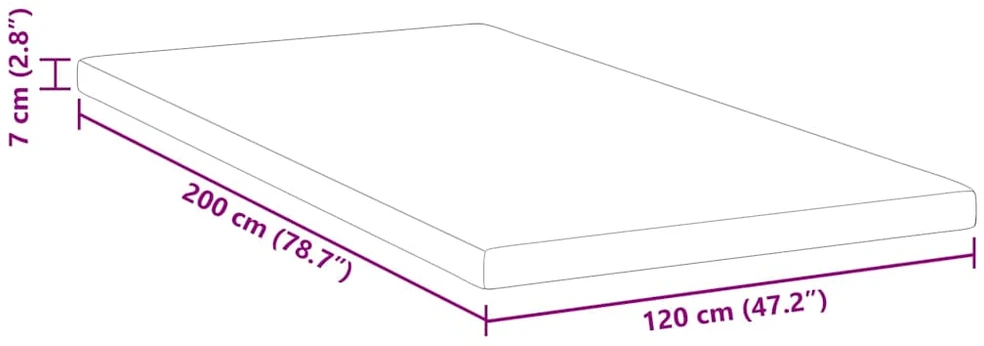 Miegamojo putų čiužinio užvalkalas 120 x 200 cm Thick Minkštas
