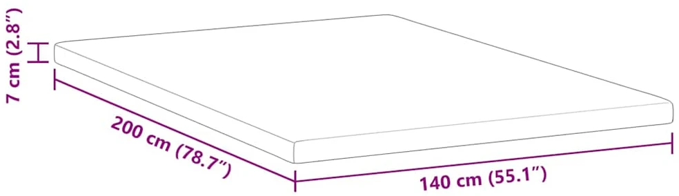 Miegamojo putų čiužinio užvalkalas 140 x 200 cm Thick Minkštas