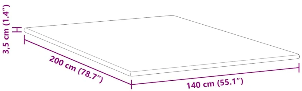 Miegamojo putų čiužinio užvalkalas 140 x 200 cm Thick Minkštas