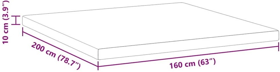 Miegamojo putų čiužinio užvalkalas 160 x 200 cm Thick Minkštas