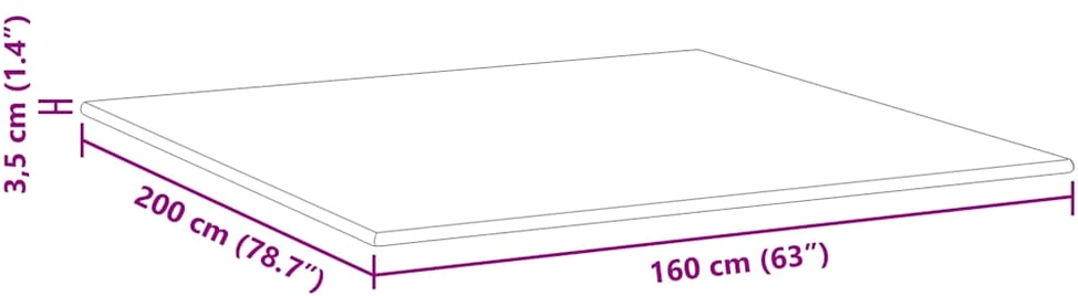 Miegamojo putų čiužinio užvalkalas 160 x 200 cm Thick Minkštas