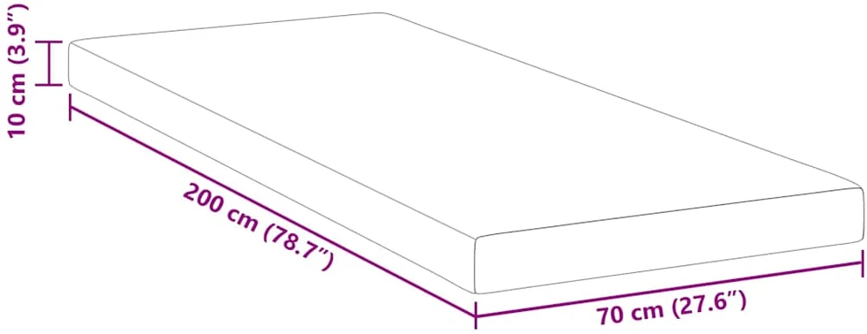 Miegamojo putų čiužinio užvalkalas 70 x 200 cm Thick Minkštas