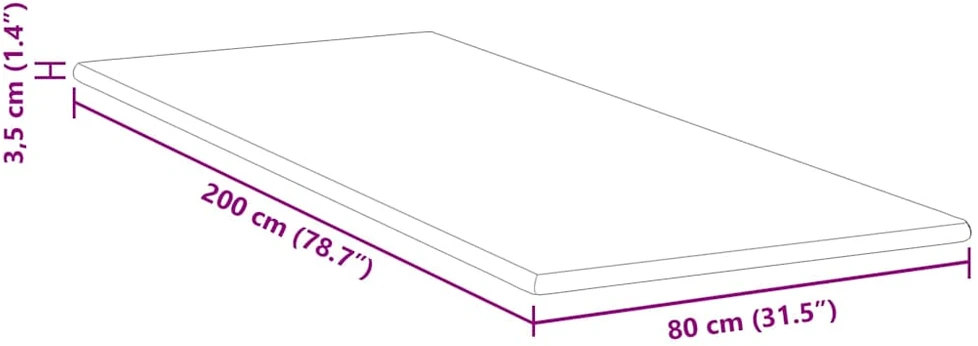 Miegamojo putų čiužinio užvalkalas 80 x 200 cm Thick Minkštas