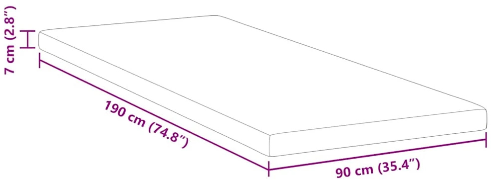 Miegamojo putų čiužinio užvalkalas 90 x 190 cm Thick Minkštas