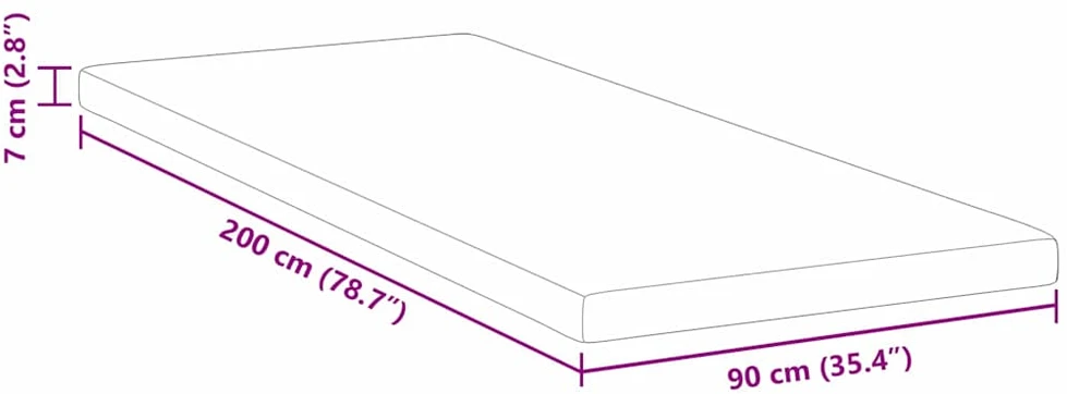 Miegamojo putų čiužinio užvalkalas 90 x 200 cm Thick Minkštas