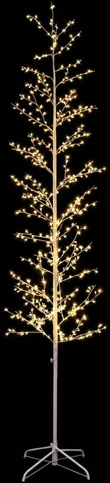 Mikro beržo Kalėdų eglutė Balta 47 x 240 cm Plienas 675 LED