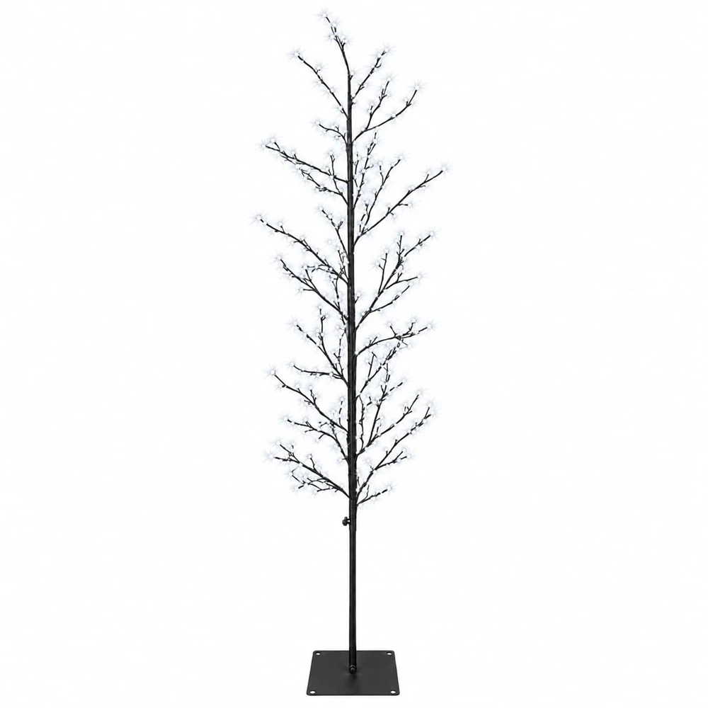 Mikro beržo Kalėdų eglutė Juoda 180 cm Plienas 459 LED