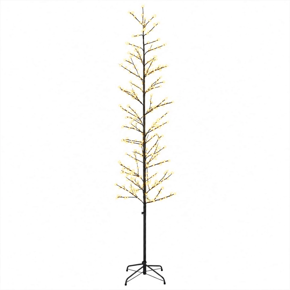 Mikro beržo Kalėdų eglutė Juoda 240 cm Plienas 675 LED