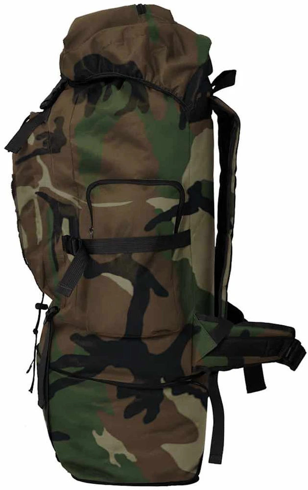 Militaristinio stiliaus kuprinė, kamufliažinė, 100l, XXL