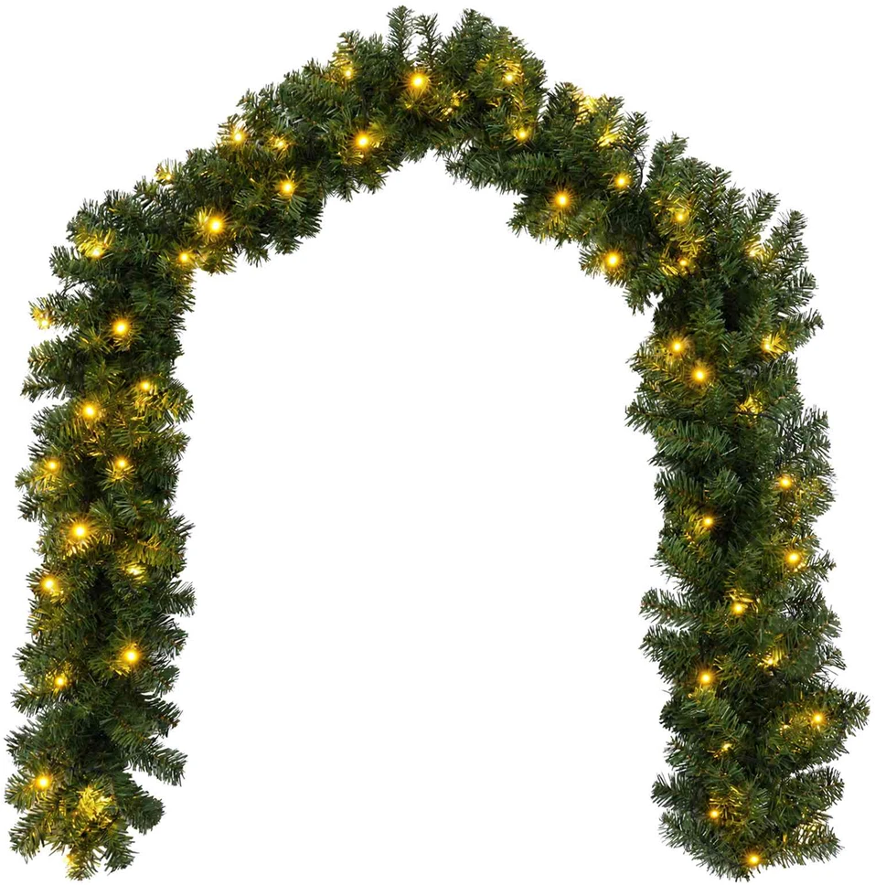 Mini kalėdinių eglučių rinkinys 120 cm 275 LED Šilta balta PVC