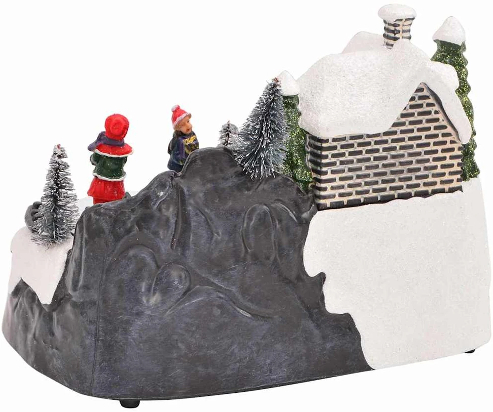 Mini Kalėdų kaimelis 16 x 11,5 x 13 cm Plastmasė Įvairiaspalvis