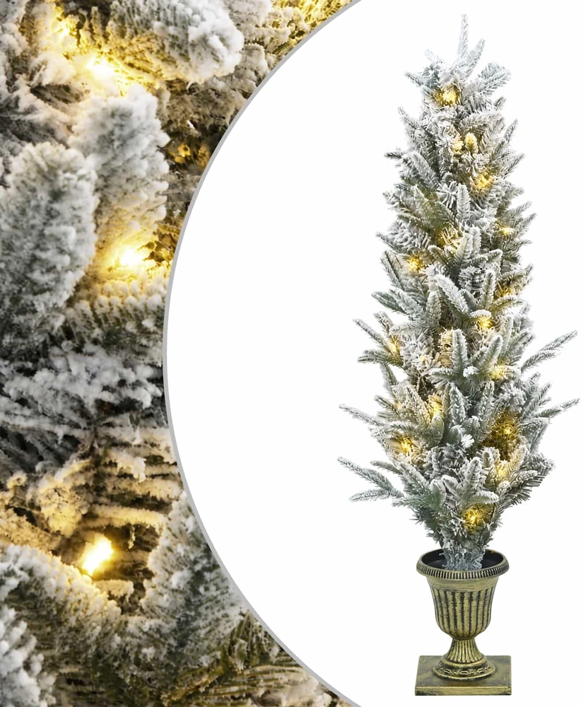 Mini Kalėdų medis 120 cm 100 LED Šilta balta PVC ir PE