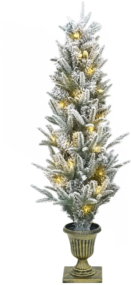Mini Kalėdų medis 120 cm 100 LED Šilta balta PVC ir PE