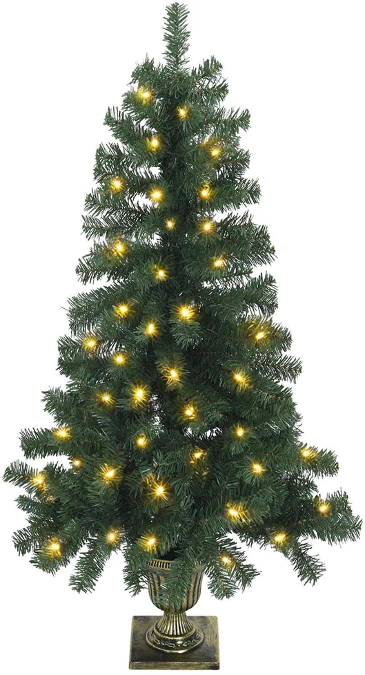 Mini Kalėdų medis 120 cm 100 LED Šilta balta PVC Žalia
