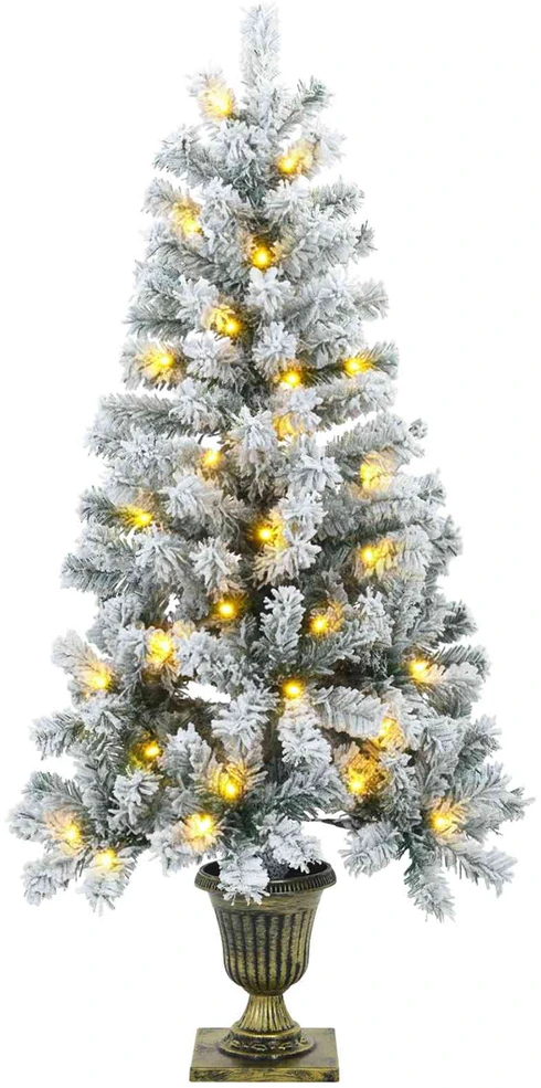 Mini kalėdinių eglučių rinkinys 120 cm 275 LED Šilta balta PVC