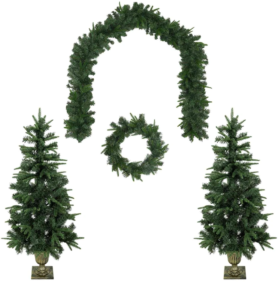 Mini Kalėdų medis 120 cm PVC ir PE Žalia