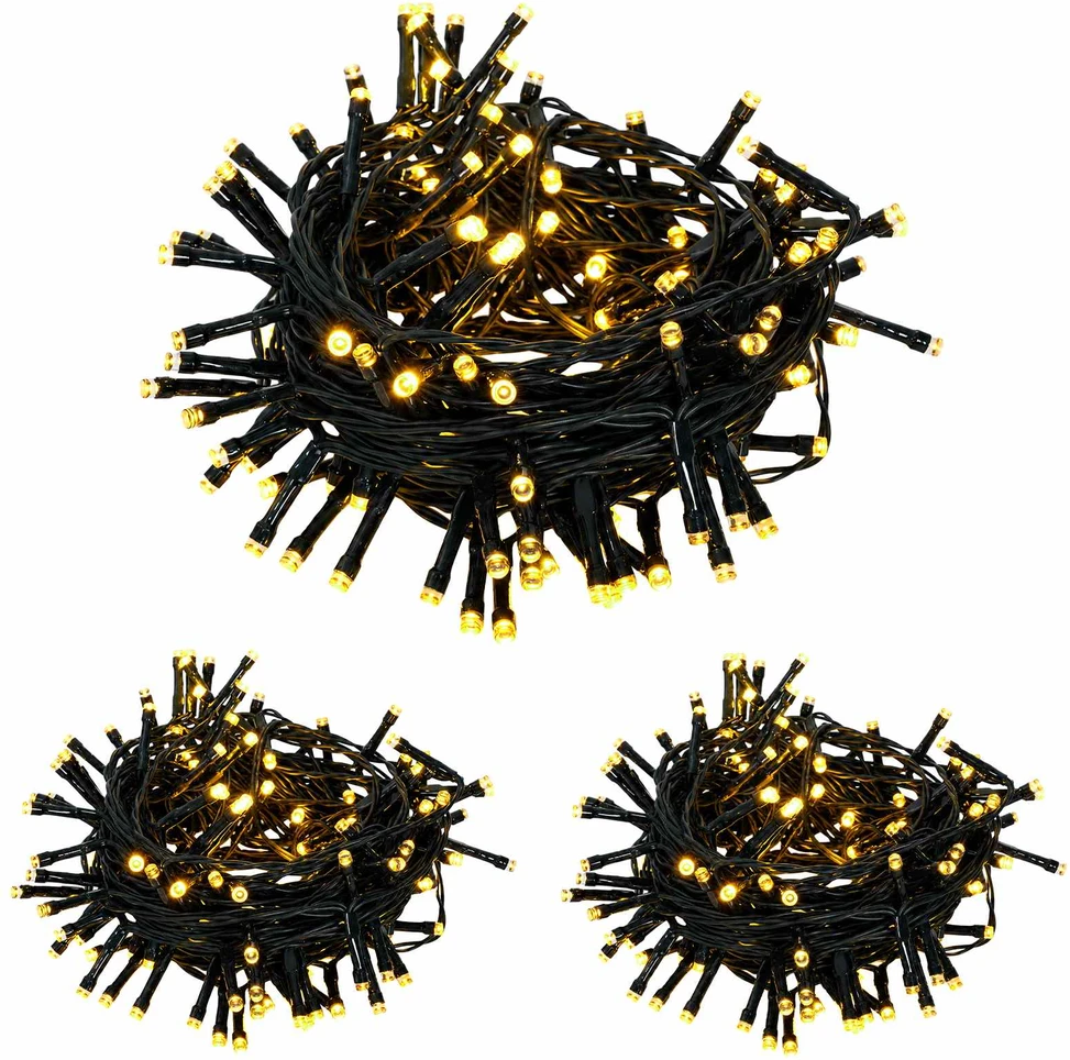 Mini Kalėdų medis 45 cm 125 LED Šilta balta PVC ir PE