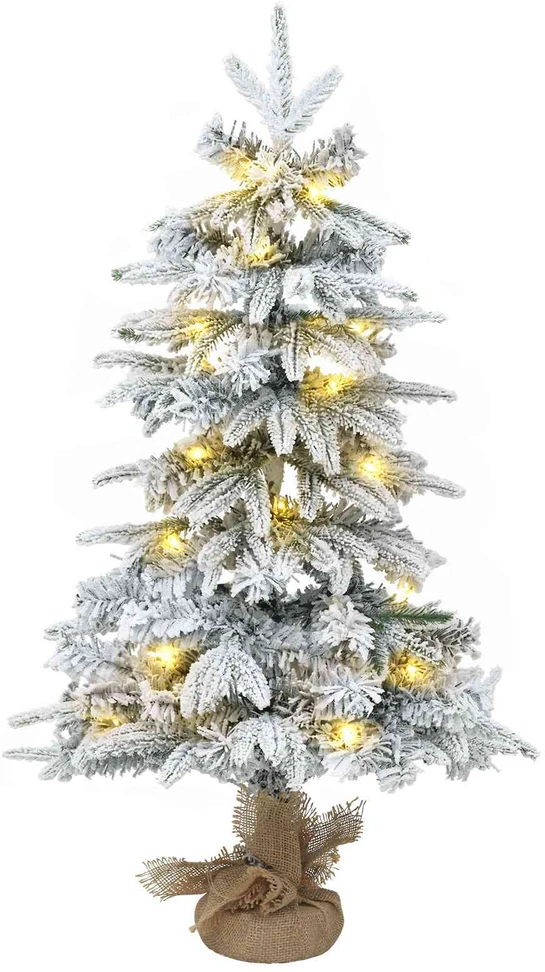 Mini Kalėdų medis 45 cm 125 LED Šilta balta PVC ir PE