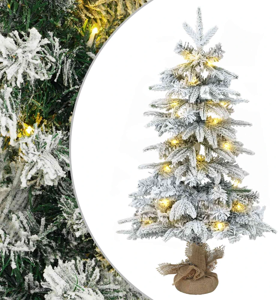 Mini Kalėdų medis 45 cm 25 LED Šilta balta PVC ir PE