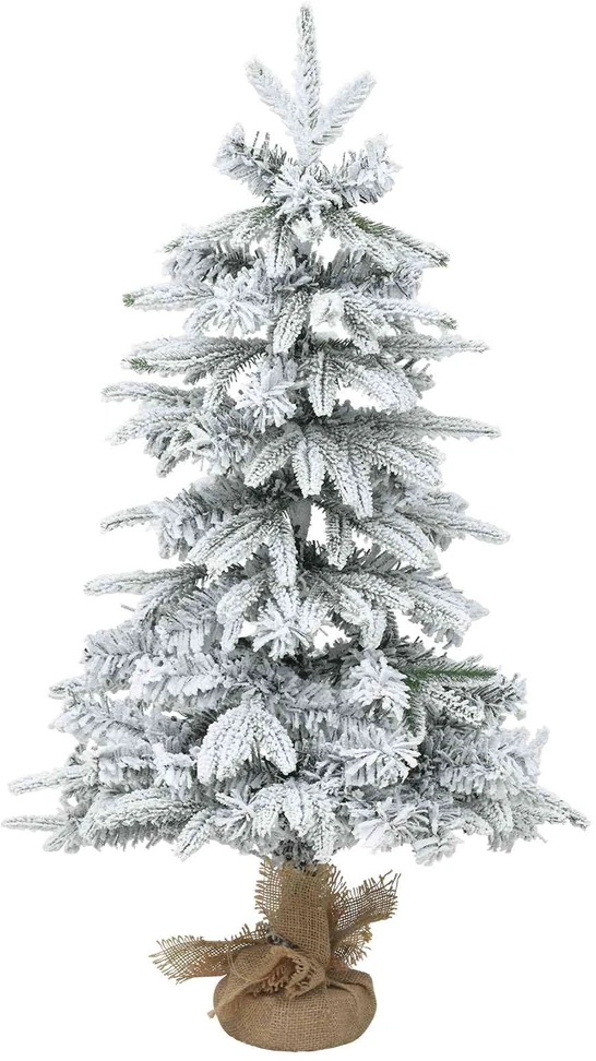 Mini Kalėdų medis 45 cm PVC ir PE Žalia ir balta