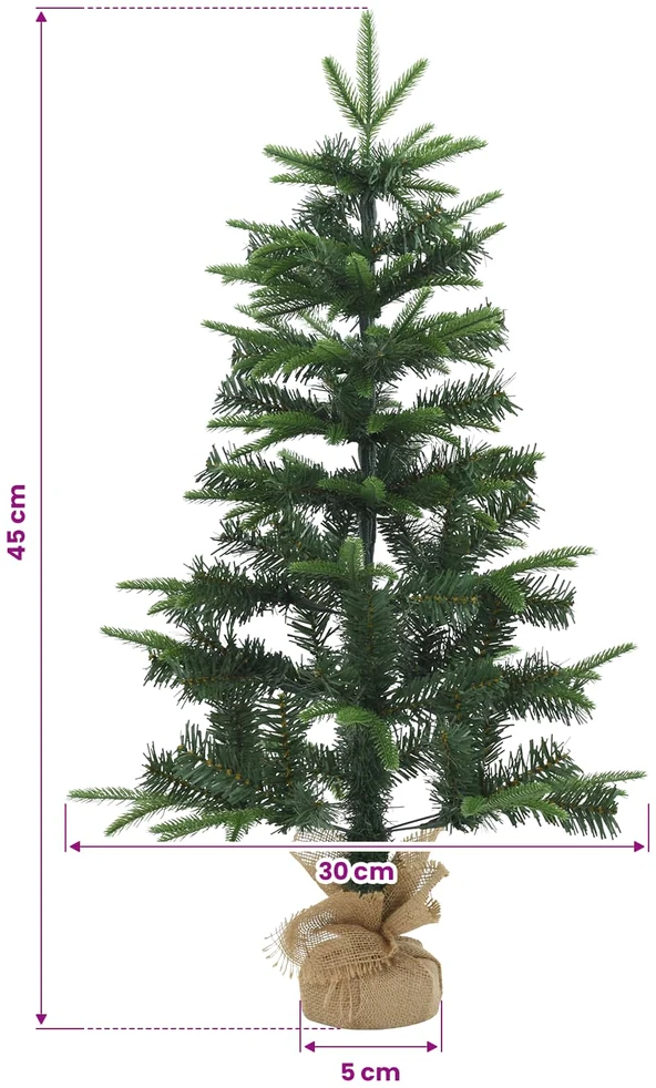 Mini Kalėdų medis 45 cm PVC ir PE Žalia