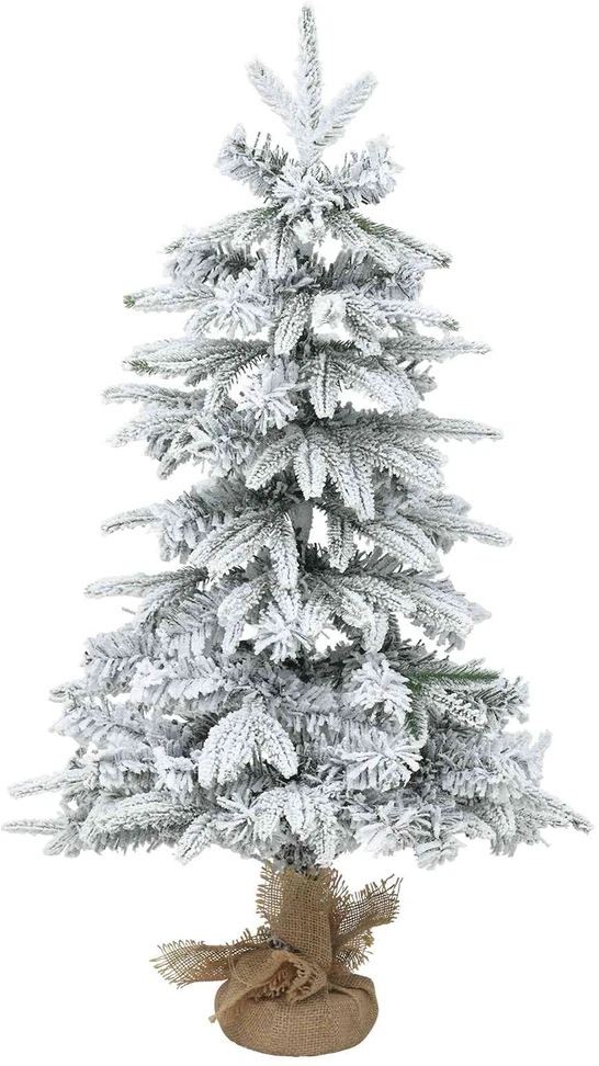 Mini Kalėdų medis 60 cm PVC ir PE Žalia ir balta