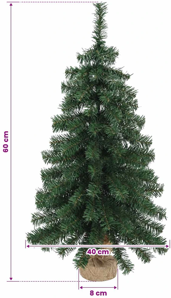 Mini Kalėdų medis 60 cm PVC Žalia