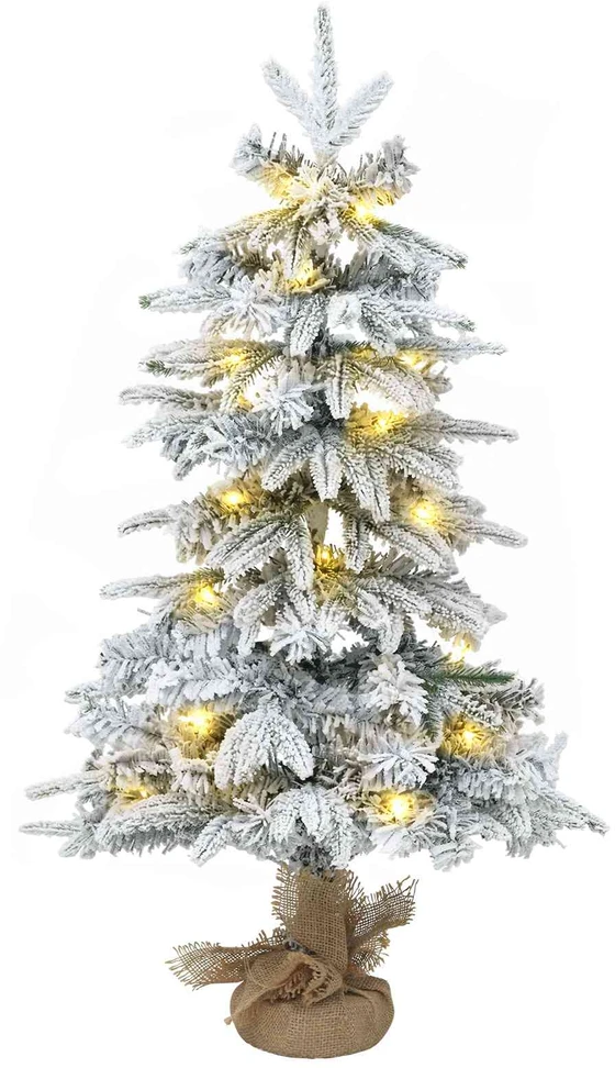 Mini Kalėdų medis 90 cm 50 LED Šilta balta PVC ir PE