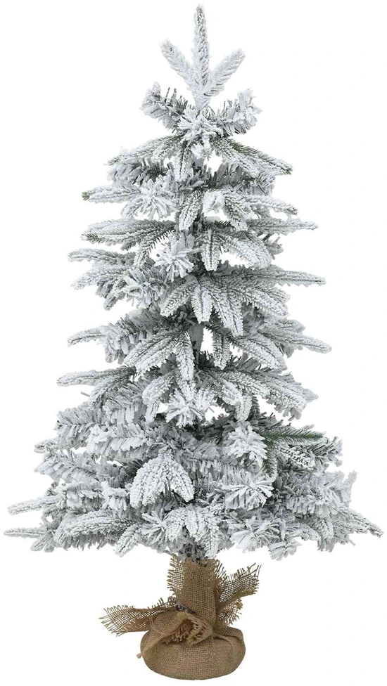 Mini Kalėdų medis 90 cm PVC ir PE Žalia ir balta