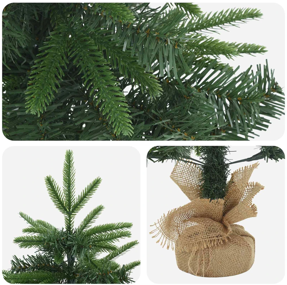 Mini Kalėdų medis 90 cm PVC ir PE Žalia